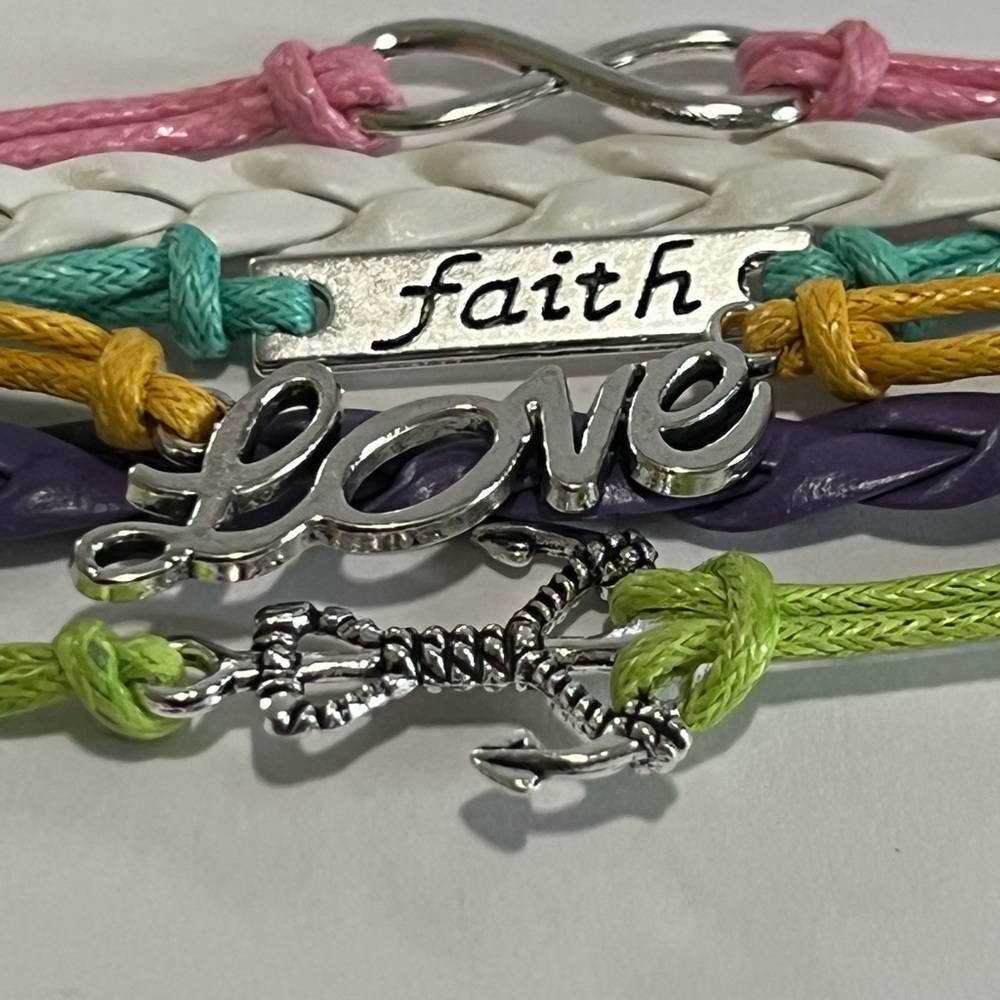 Braided bengal bracelet Faith